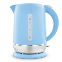 Rise By Dash 1.7 Liter Electric Kettle   Water Heater with Rapid Boil, Cordless Carafe   Auto Shut off for Coffee, Tea, Espresso & More - Blue