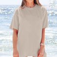 thumbnail image 6 of Women's Short Sleeve T-shirt Women'S Loose And Comfortable Oversized Trendy T Shirt Top,Yellow Women's Short sleeve T-shirt L, 6 of 9