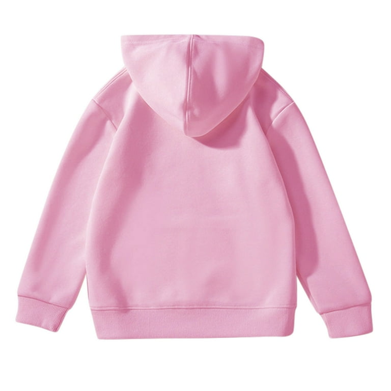 Hoodies for Teen Girls Girls Casual Long Sleeve Hoodies Cute Oversized Pocket Sweatshirt Tops Trendy Hoodies Color Pink Size 9 10 Years Walmart