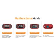 VOCOO Kids Timer Digital Kitchen Timer, Game Console Design, Large LED Display, 99-Minute Countdown Timer for Cooking Classroom Homework Exercise