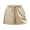 Beige, variant on Vedolay Womens Shorts Short for Womens Fringe Leather Straight Leg Shorts High Waist Leather Shorts,Black M