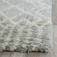thumbnail image 3 of Safavieh Casablanca Shag 6' X 9' Hand Tufted Rug in Blue and Ivory, 3 of 9