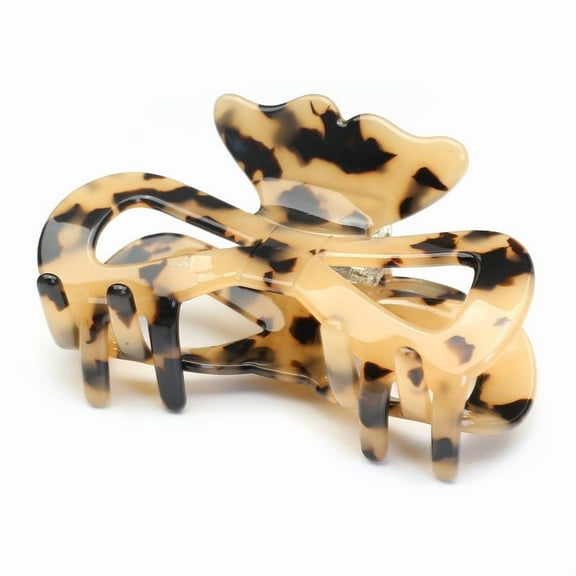 QinGoo Medium Hair Claw Clip for Women Non-Slip Thick Hair Accessory, 1 Count, 3.5 Inch, Tortoise