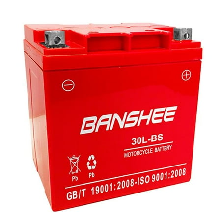 

Banshee 12V 30Ah 30L-BS Battery for Qualifying Harley Davidson Bikes - 4 Years Warranty