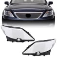 thumbnail image 2 of New For Lexus LS460 2007-2009 Left and Right A Pair Headlight Lens Clear Cover, 2 of 11