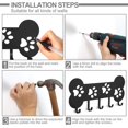 thumbnail image 2 of CUITING Dog Lead Hanger Holder Wall Mounted with 5 Hooks Metal Leash/Key Rack Hooks, 2 of 10