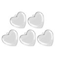 thumbnail image 1 of MLINS 5pcs Clear Heart Ornament Refillable Heart Ball Pendant for Valentines Day Plastic Fillable Heart Balls Ornaments, 1 of 4