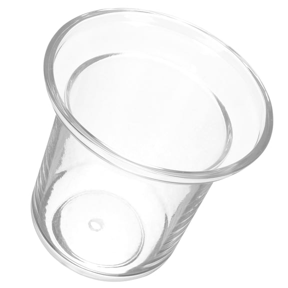 WHAMVOX  Cleaning Brush Glass Holder Toilet Hole Bathrooms Transparent