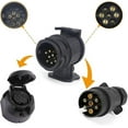thumbnail image 2 of 13/7 Adapter Trailer Plug 13 Pin To 7 Pin Car Hitch Plug Connector For Tractor, Caravan, Bike Carrier, 2 of 5