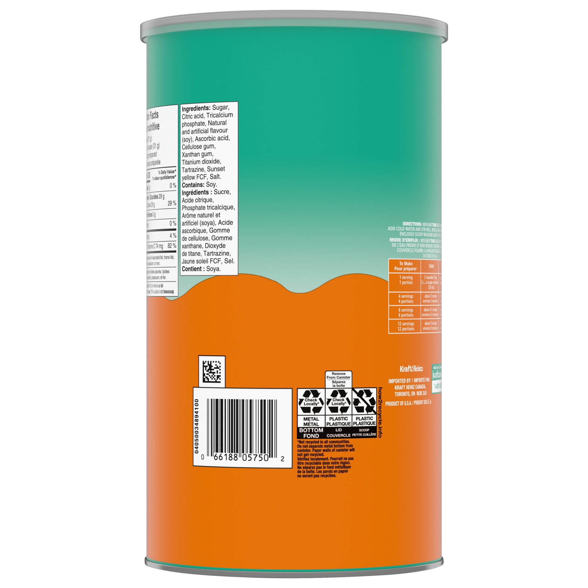 Tang Orange Drink Mix, Powders, 2.2kg