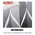 thumbnail image 5 of Cortina De Baño Impermeable Y De Secado Rápido, Color GRIS, 5 of 5
