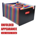 thumbnail image 4 of Austok 24 Pockets Expanding File Folder,Large Capacity Vertical Test Paper Data Folder,Portable Accordion File Expandable Organizer for Document Paperwork Tax Bill or Receipt (A4/Letter Size), 4 of 8