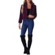thumbnail image 2 of CHAQUETA CORTA DE PIEL SINTÉTICA SUELTA DE MODA INVERNAL PARA MUJERES CHIC XL PÚRPURA PROFUNDO, 2 of 6