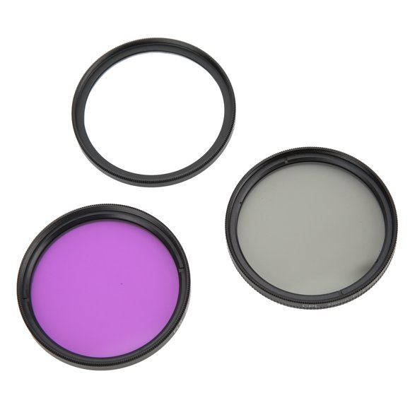 Filtro de lente UVCPLFLD para cámara, 3 piezas/juego, 49 mm, kit de filtro de lente UVCPLFLD con revestimiento múltiple, kit de filtro de lente para cámara, eficiencia óptima