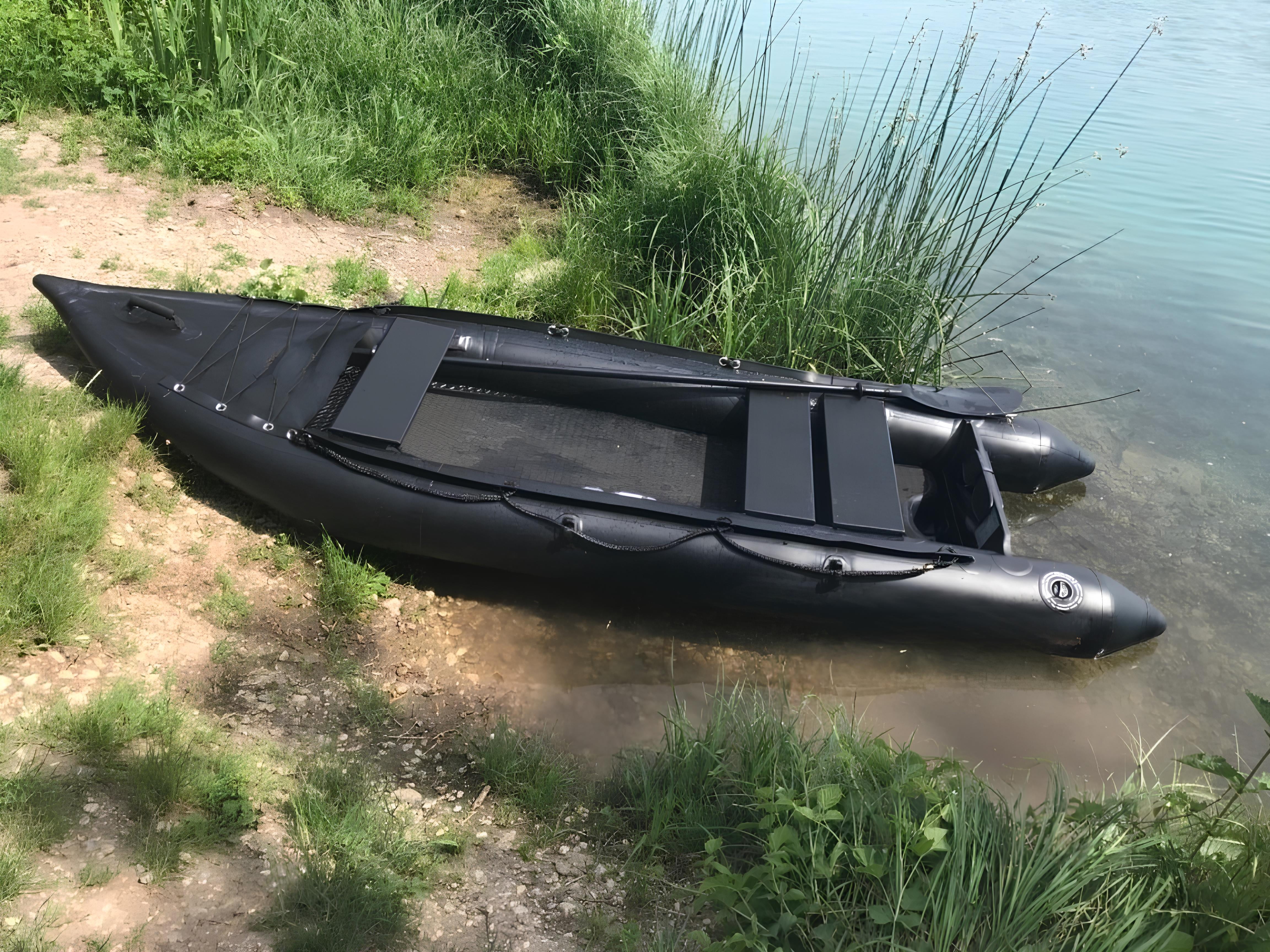 Ikuby 2 Person Inflatable Fishing Kayak PVC Boat - 130 x 43 x 11.8 Inches
