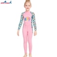 thumbnail image 4 of Multicolor Wetsuits Buceo traje largo manga larga y pantalones mono de traje de baño para snorkeling surf aplicable a todas las temporadas rosa s sidaley OD003660-01, 4 of 7