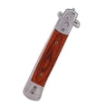 thumbnail image 2 of ATTOE Switchblade Spring Folding Knife Push Button Pocket Comb Oil Hair Styling Rosewood-0813, 2 of 5