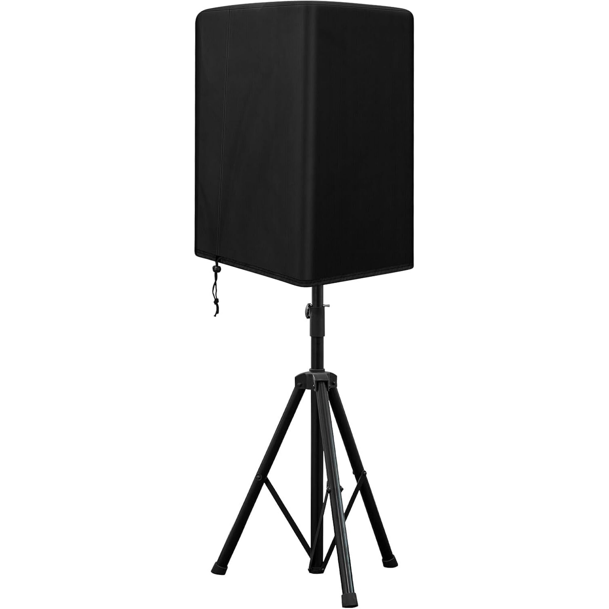 Speaker Cover for PA/DJ Powered Speaker Mounted on Stand, Outdoor Speaker Covers UV Protection (13*15*22 inch,Black)