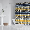 thumbnail image 3 of Extra Long Boho Shower Curtain 72x84 Inches - Vintage Floral & Tropical Leaves Pattern, Waterproof Bohemian Bathroom Decor with 12 Hooks, Tribal Rustic Style, 3 of 5