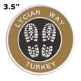 thumbnail image 2 of Go Trekking! At Lycian Way, Turkey 3.5 Inch Iron Or Sew On Embroidered Fabric Badge Patch Hiking Trails Iconic Series, 2 of 2