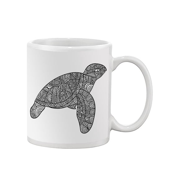 Turtle Mandala Lineart Elaborate Mug - Image by Shutterstock,