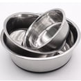 thumbnail image 5 of Tiberpet Stainless Steel Dog Bowls, Water & Food Bowl with Anti-Skid Rubber Base for Large Pet, Metal Bowl Spill Proof Dog Dish with Silicone Feeding Mat, 5 of 8