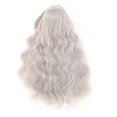 thumbnail image 4 of Long Curly Doll Wig Straight Bang Long Doll Hair DIY Smoothly Doll Replacement Wig for 7.3‑8.3in Head Circumference Doll Silver Gray, 4 of 4