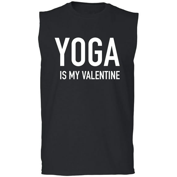 Yoga Is My Valentine Adult Sleeveless Tee