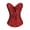 Red, variant on Women Lace Up Corset To Floral Corset for Women Lingerie Bustier Top Plus Size Body Shaper Lace Corsets