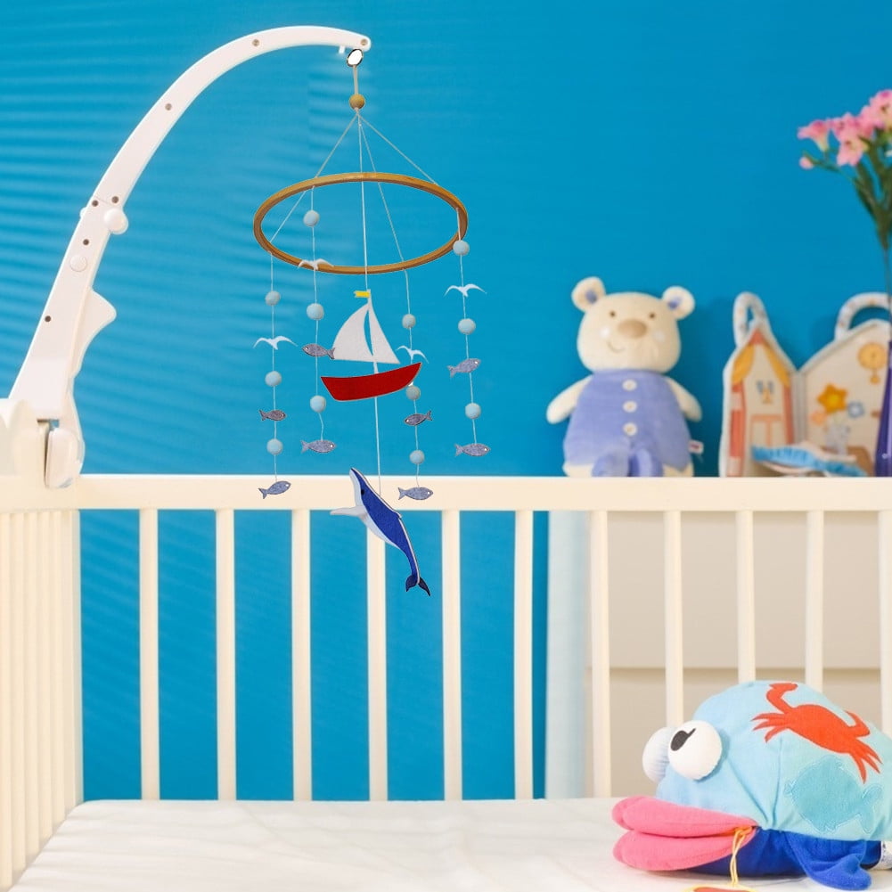 Baby Crib Mobile Whale Sailboat Ocean Baby Shower Gift Nursery Decoration