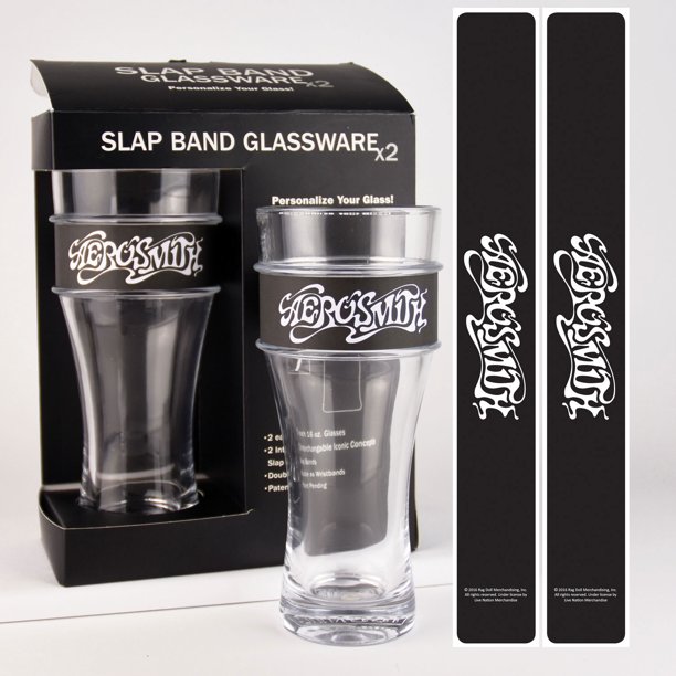 Aerosmith 2 Slap Band Pit Glasses Black Slap Band W White Sweet Emotion Graphic Walmart Com Walmart Com