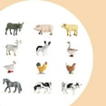 thumbnail image 2 of 12 Pcs Figurines d'Animaux Réalistes Figurines pour l'Article Collection might Fournitures de Fête Animaux de Ferme, 2 of 9