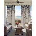 thumbnail image 6 of Retro Leaves Blackout Curtains for Bedroom Living Room Darkening Curtains 63 Inches Long Farmhouse Spring Botanical Eucalyptus&nbsp;Sprigs Window Curtain 2 Panels Set Window Treatment Drapes 42"x63", 6 of 9