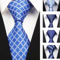 thumbnail image 3 of Mens Classic Blue Business and Formal Neck Tie, Wide Width, 3 of 3