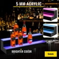 thumbnail image 6 of VEVOR Led Lighted Liquor Bottle Display Shelf 30-Inch，Led Bar Shelves for Liquor 2-Step Lighted Liquor Bottle Shelf for Home/Commercial Bar,Acrylic Lighted Bottle Display with Remote & App Control, 6 of 10