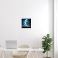 thumbnail image 2 of Stupell Industries Surreal Full Moon Tree Silhouette Landscape Painting Gray Framed Art Print Wall Art, 2 of 7