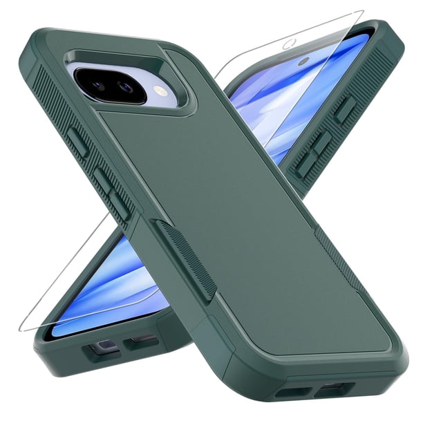 Funda de teléfono Yuanming para Google Pixel 9A con protector de pantalla HD