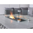thumbnail image 5 of Abrihome New 5-Piece Wicker Outdoor Conversational Sofa Set with Fire Pit Table and Ottoman ,Gray, 5 of 8