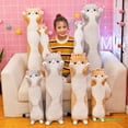 thumbnail image 2 of Peluche de gato largo para bebé, juguete de peluche suave para adultos, almohada para dormir para niños, decoración del hogar, 2 of 5