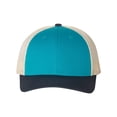 thumbnail image 1 of Richardson Low Pro Trucker Cap, M-L, Blue Teal-Birch-Navy, 1 of 2