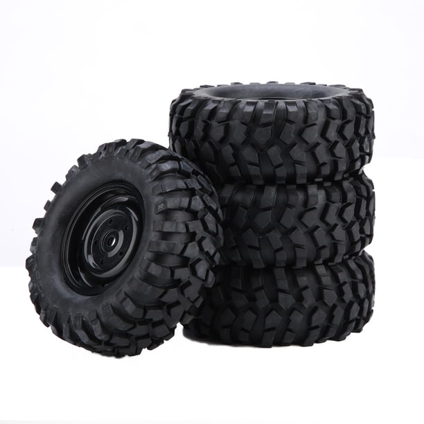 Juego de 4 neumáticos de goma de escala 1:10 para coche todoterreno con control remoto RC Rock Crawler