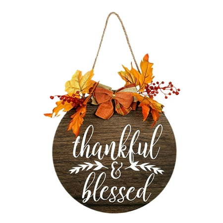 

Christmas Decorative Pendant Letter Print Welcome Board with Artificial Maple Leaves Hanging Ornament for Door Wall