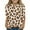 2-Brown, variant on CLOISE Boys White T Shirt 3/4 Sleeve Girls Youth Crew Neck Tops Leopard Print Casual Fashion Fall Winter Clothes Brown 3-12T