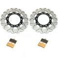 thumbnail image 1 of Front Brake Discs Rotors Pads For YAMAHA YZF R6 2005-2016 FZ8 / ABS 2011-2015 XT 1200 Z Super Tenere 2010-2019, 1 of 4