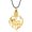 Gold, variant on Bulldog Cremation Jewelry Urn Necklace for Ashes for Pet Heart Memorial Ash Jewelry Keepsake Pendant for Bulldog Dog's Ashes with Filling Kit