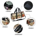 thumbnail image 2 of Dinosaur Large Capacity Sports Bag with Interior Zipper Pocket - Luggage, Basketball, Weekender, and Dance Use, 2 of 6