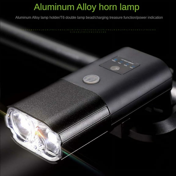 Bicycle Light 1000Lumen 4000MAh Bike Headlight Power Bank Flashlight Handlebar USB Charging Road Cycling