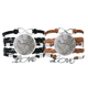thumbnail image 1 of Vieja corteza textura rayas grises Pulsera pareja de cuerdas de cuero Unbranded M, 1 of 3