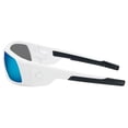 thumbnail image 2 of MCR Safety Swagger Safety Glasses, Blue Diamond Mirror Lens, White Frame - 1 PR (135-SR128B), 2 of 2