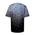 thumbnail image 4 of TSADFHJI Chandails pour Femmes en Coton Mode Décontractée pour Femmes Dégradé à Paillettes Imprimé Col Rond T-Shirt Ample, 4 of 5